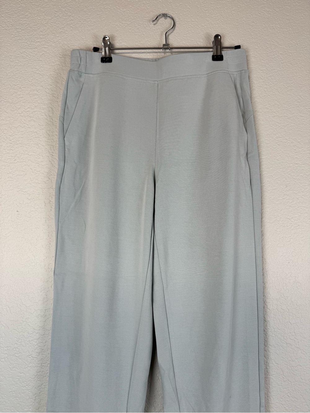 OGL Sandwashed Smoke Blue Mid Rise Tapered Pants with Pockets - Picture 6 of 13